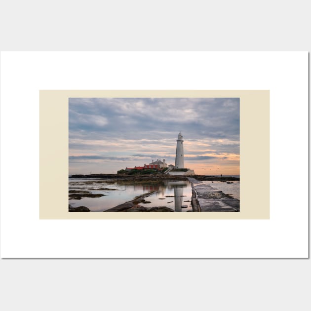 Quiet morning at St Mary's Island Wall Art by Violaman